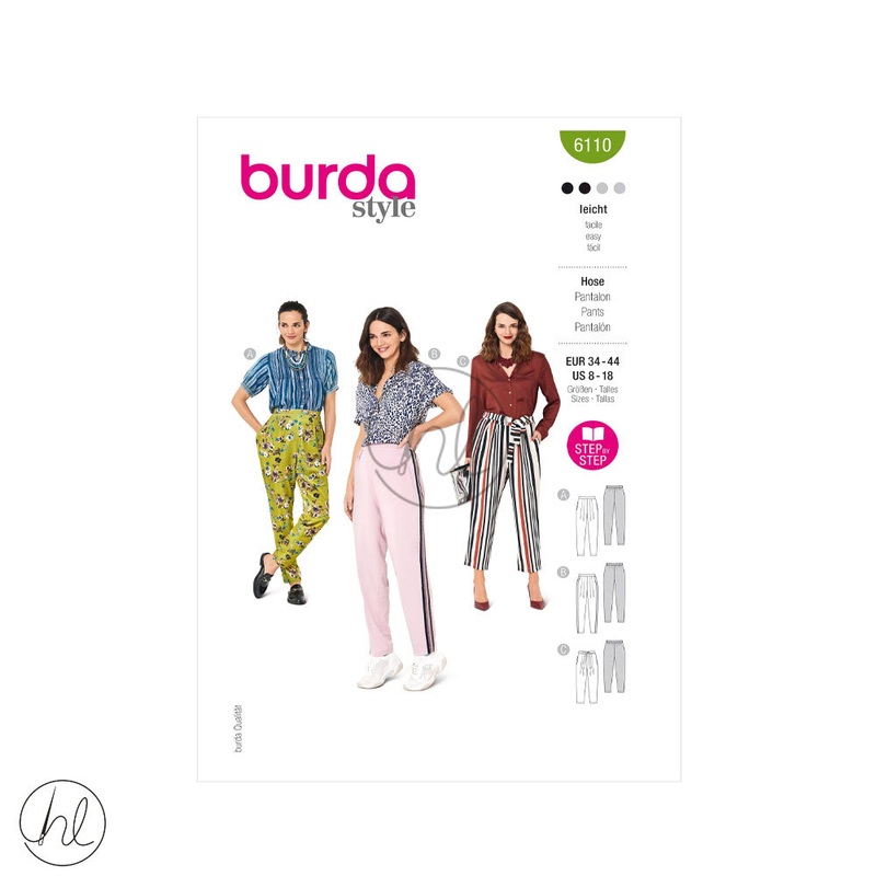 BURDA PATTERN  6110 GREEN US 8-18