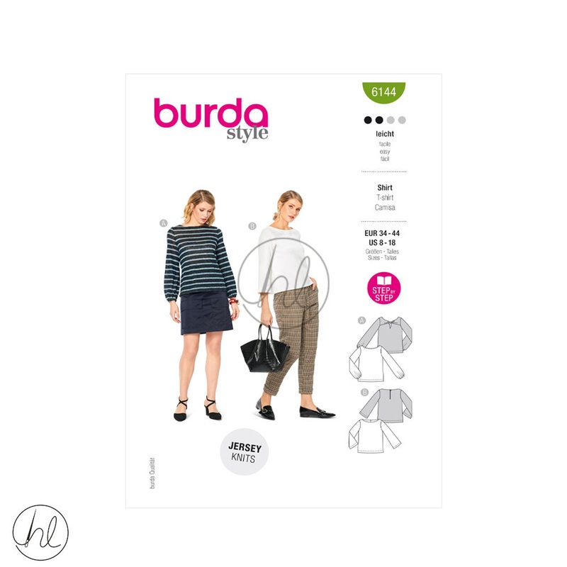 BURDA PATTERN  6144 GREEN US 8-18
