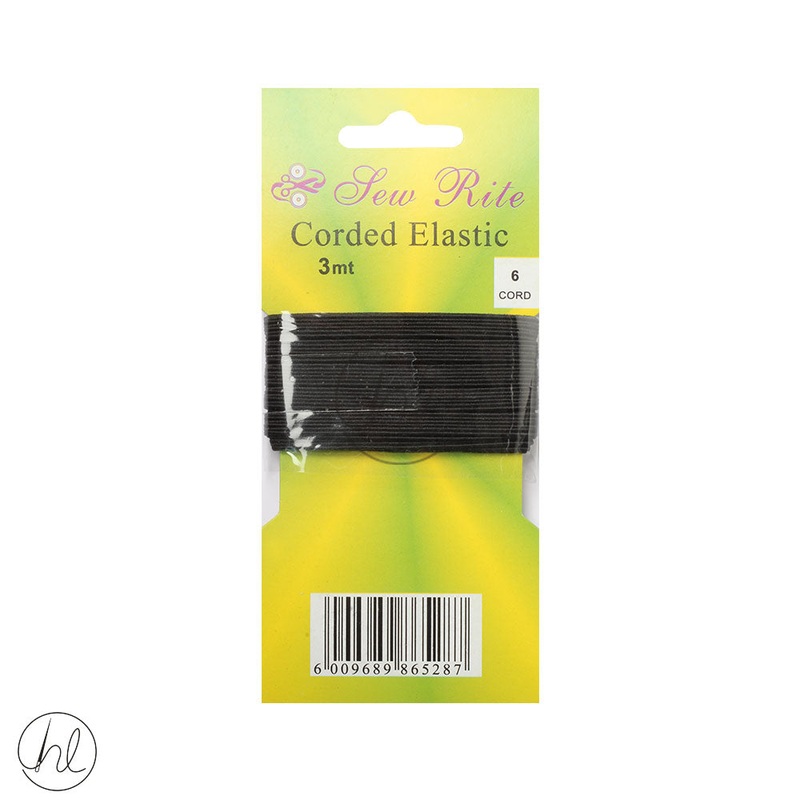 ELASTIC CORD 6 CORD 3MT BLACK