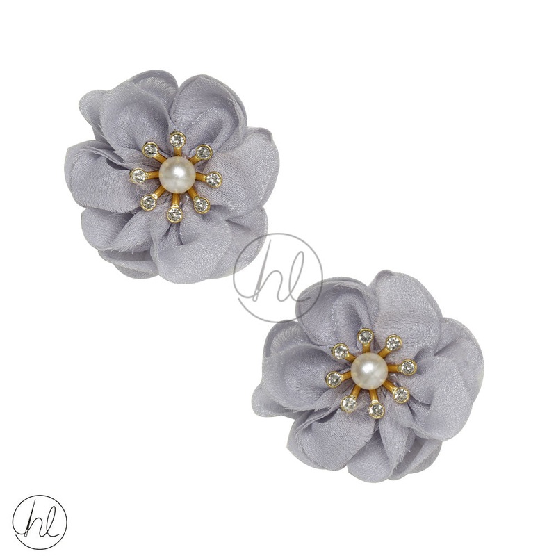 FANCY FLOWER GREY 2 PER PACK