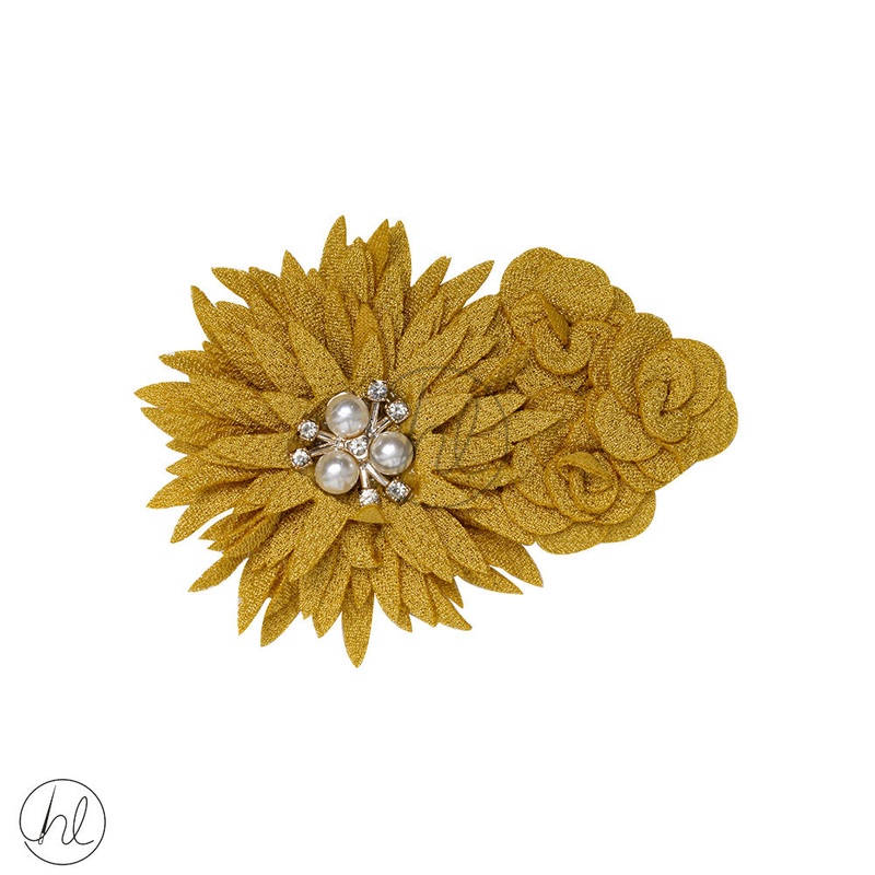 FANCY FLOWER MUSTARD 103MM X 70MM 3DF25