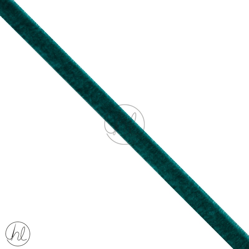 VELEVT RIBBON 6MM TURQUOISE