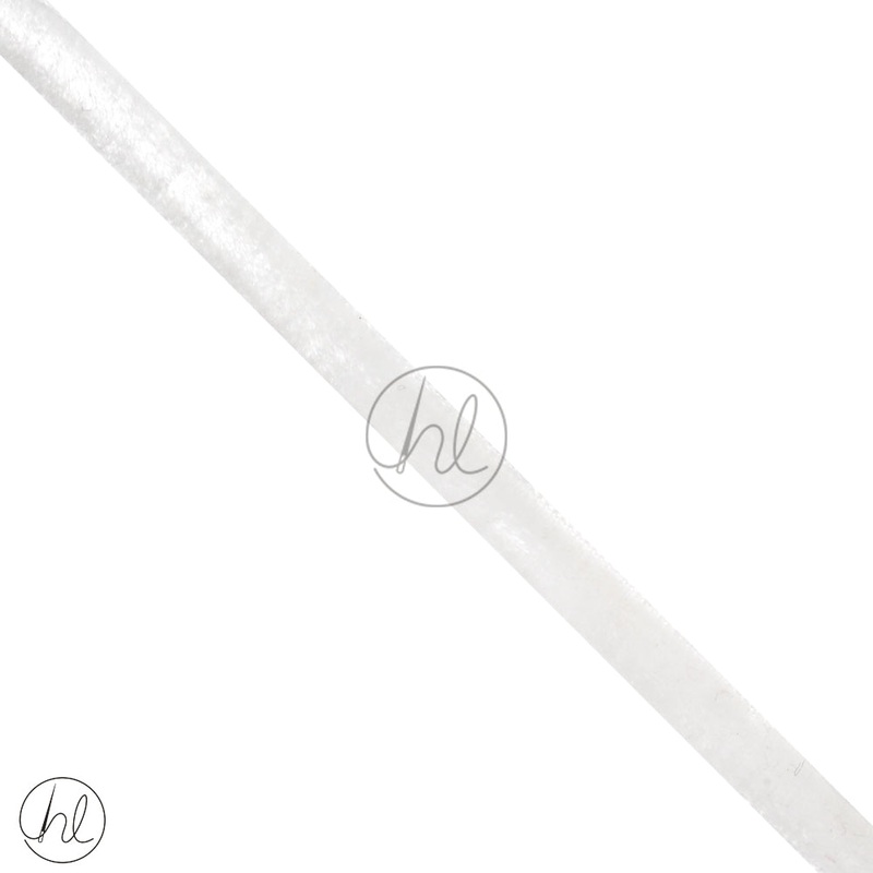 VELEVT RIBBON 6MM WHITE