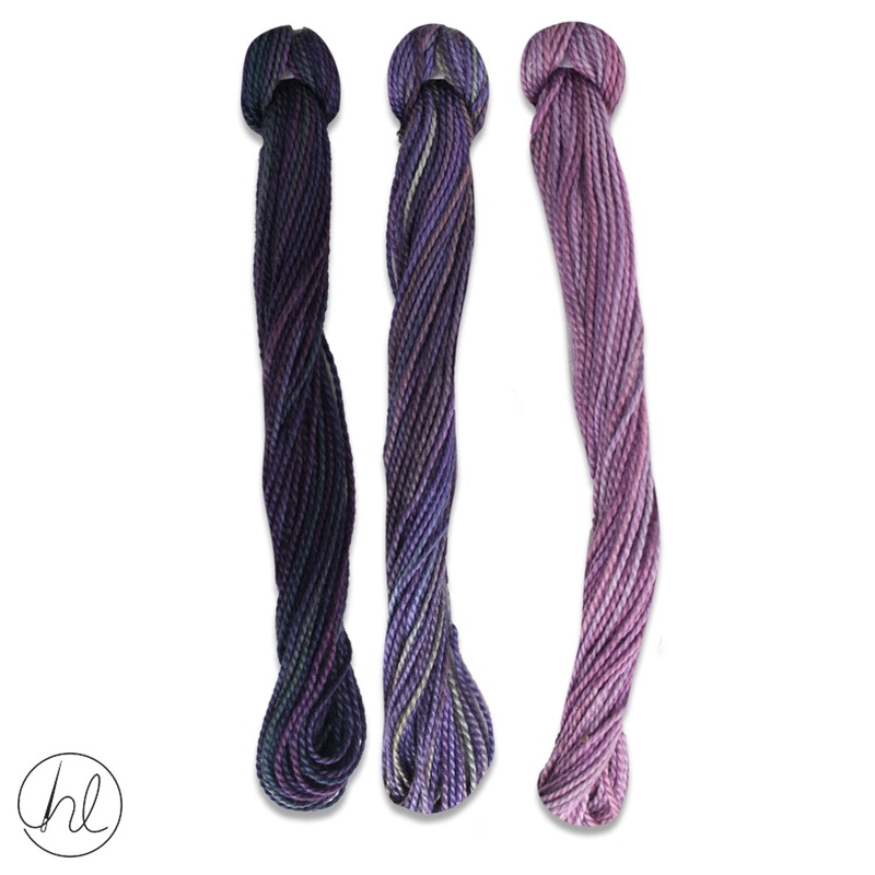 100% COTTON PERLE THREAD 3X9M 63-CLEMATIS PER SET