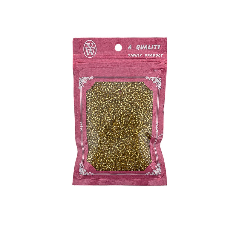 Beads Seed Glass Gold