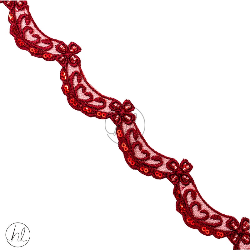 Braid Fancy 2CM  Maroon