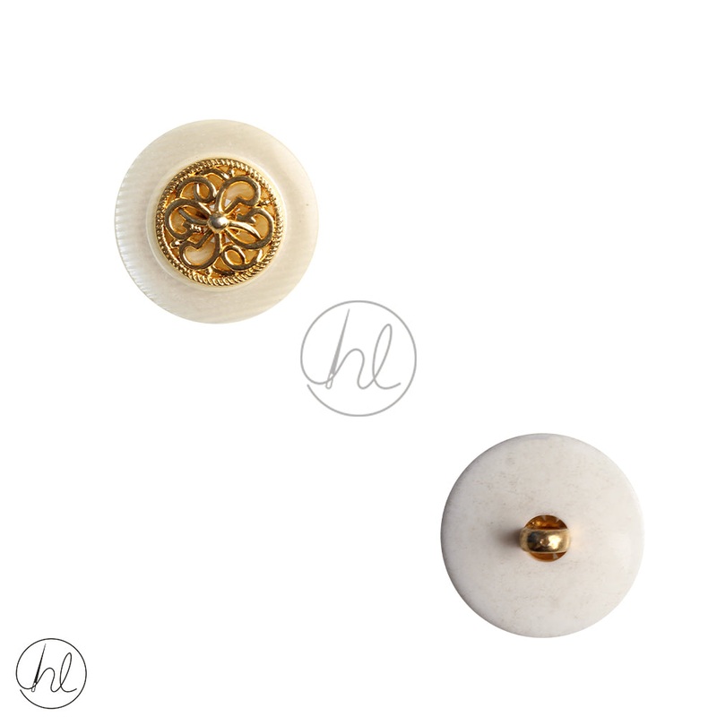 BUTTON FANCY WHITE BPB-081