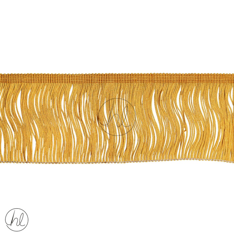 DRESS FRINGE GOLD 9.5CM PER M 012-234