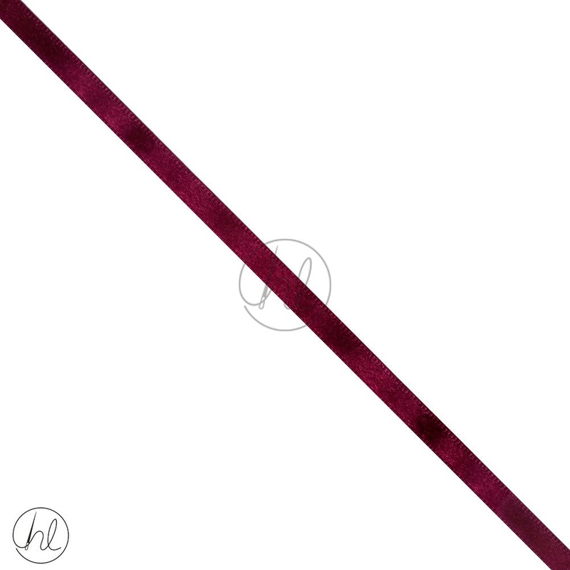SATIN RIBBON BURGUNDY PER M 6MM