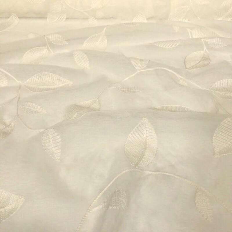 Birch Leaf Wholesale Fabric in Ivory