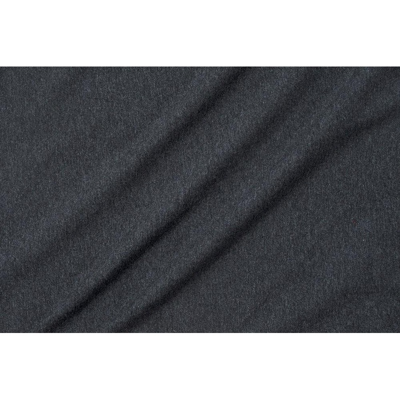 LA FINCH Cotton Spandex Solid Two Tone Charcoal Jersey 10 oz Knit-Sold by the yard