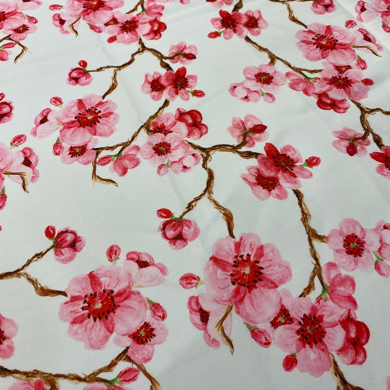 Cherry Blossom (Poly Print) Wholesale Fabric