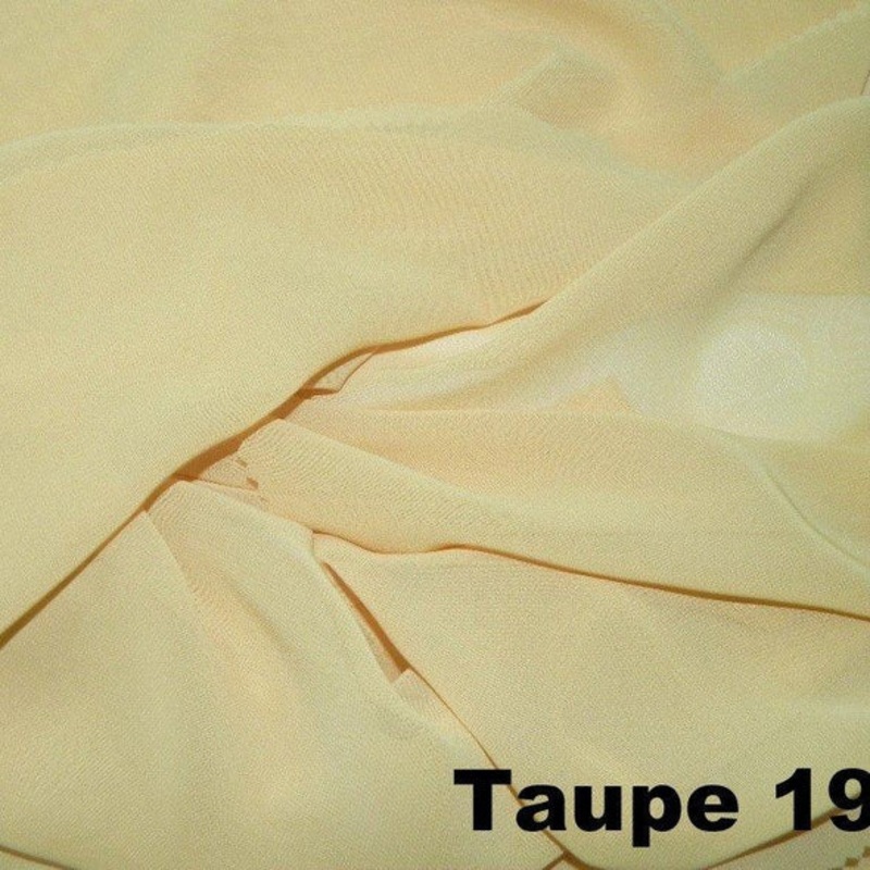 Chiffon Wholesale Fabric in Taupe 1920