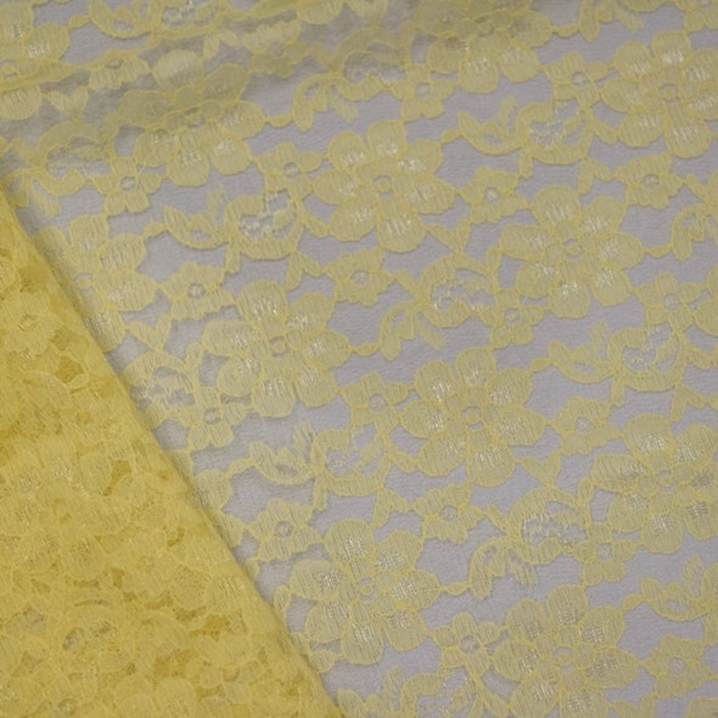 Classic Lace Wholesale Fabric in Yellow 7736