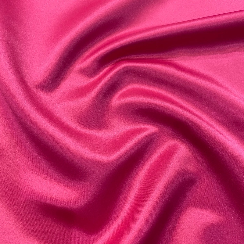 Lamour (Dull) Satin Wholesale Fabric in Fuchsia 1195