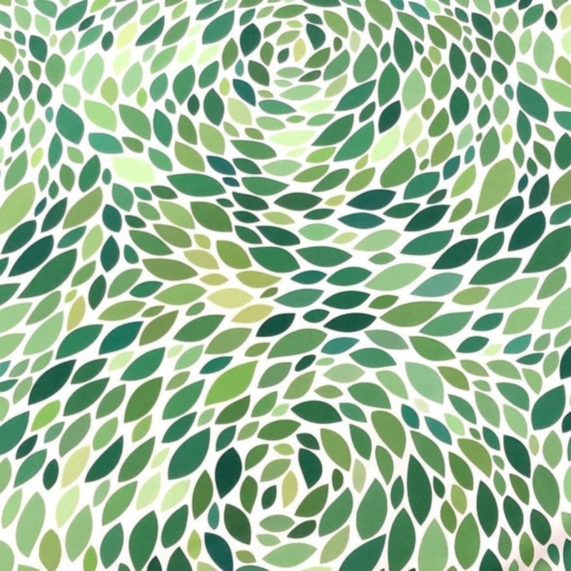 Locus Leaf (Poly Print) Wholesale Fabric in Green