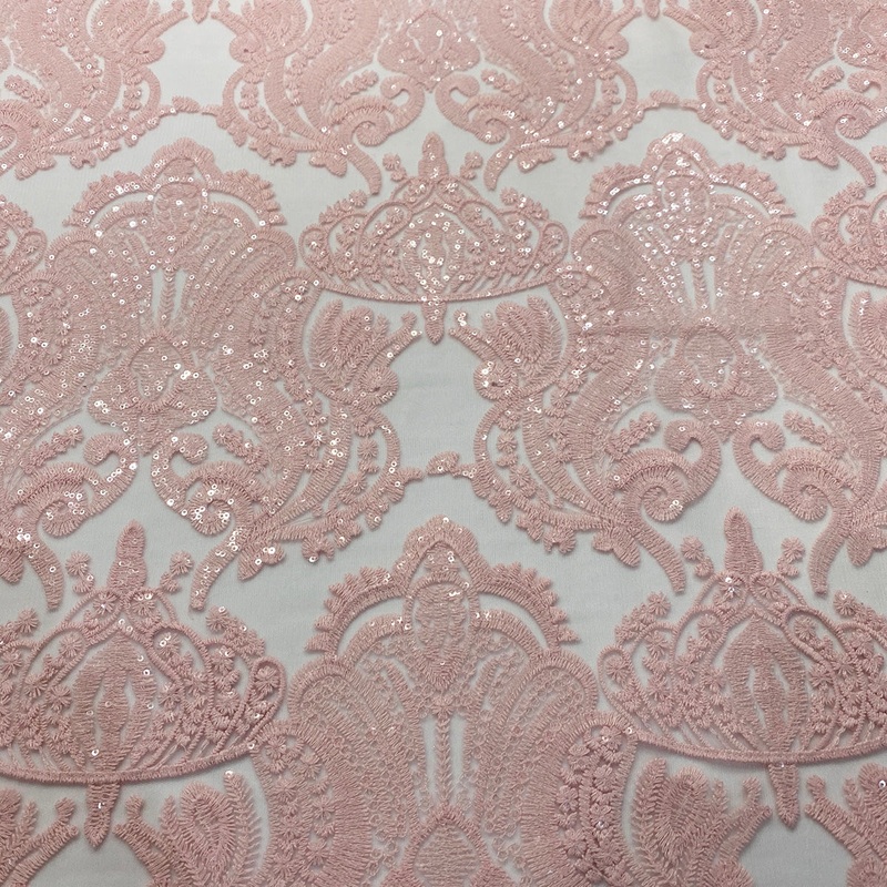 Princess Lace Wholesale Fabric in Blush