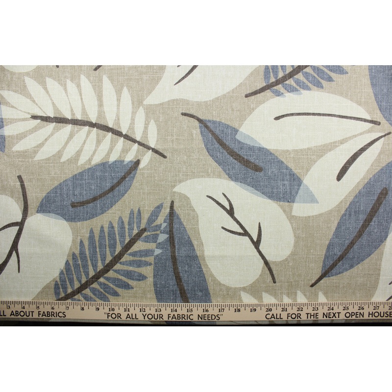 Robert Allen Fresh Leaf in Indigo