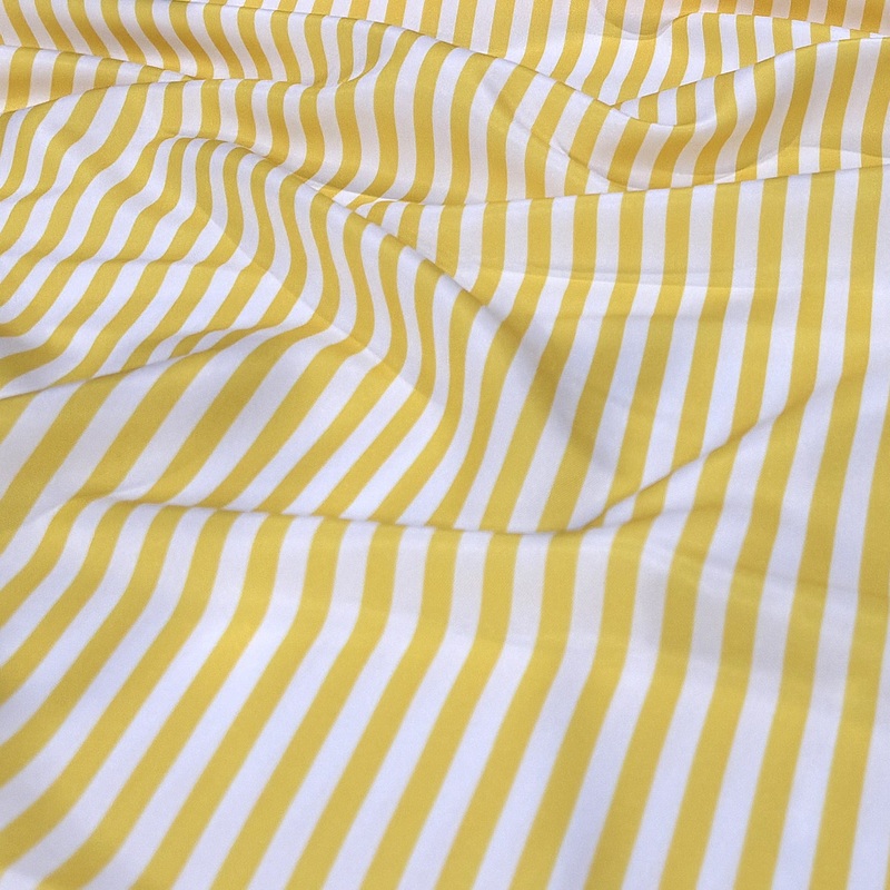 Seersucker (Poly Print) Wholesale Fabric in Yellow