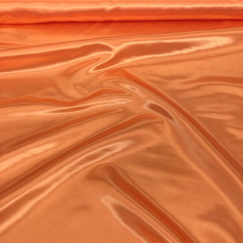 Bridal Satin Wholesale Fabric in Dark Orange 622