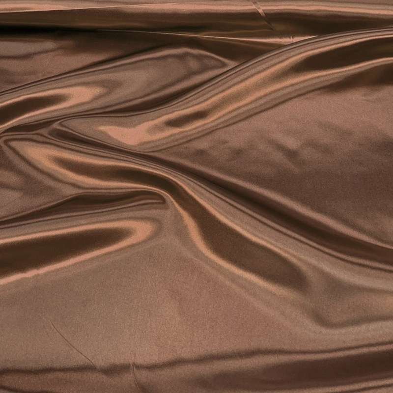 Bridal Satin Wholesale Fabric in Light Brown 051