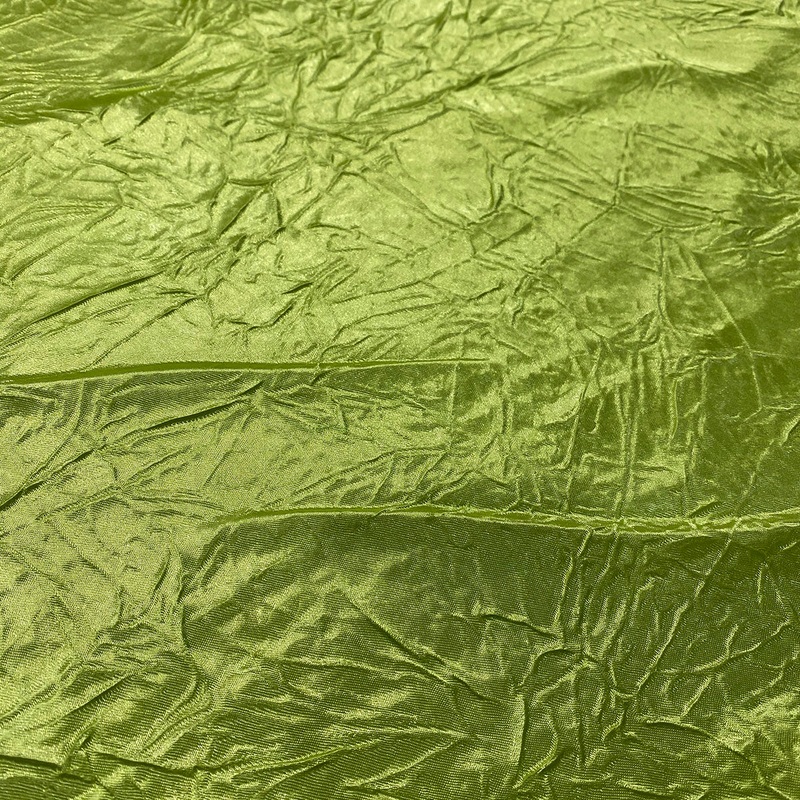 Crush Satin (Bichon) Wholesale Fabric in Lime 37