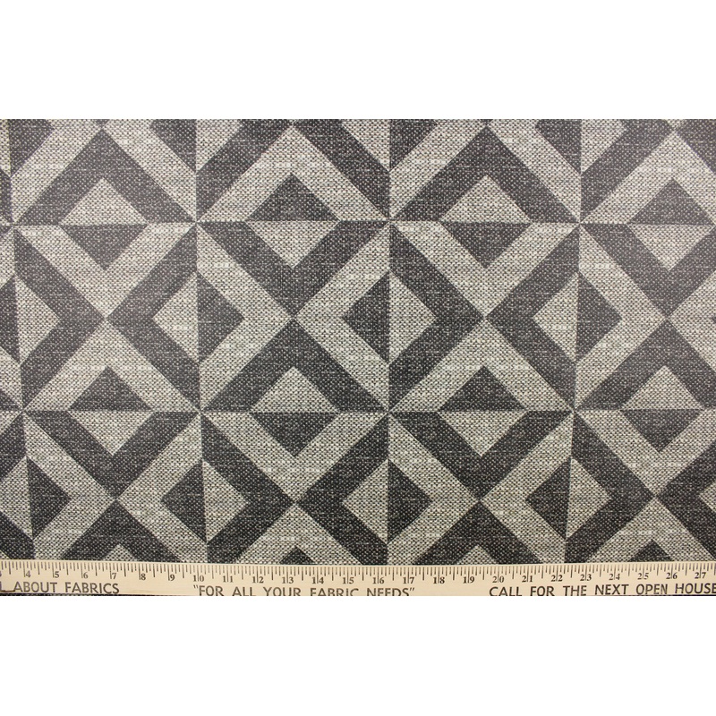 Diamond Vinyl Fabric in Shades of Gray