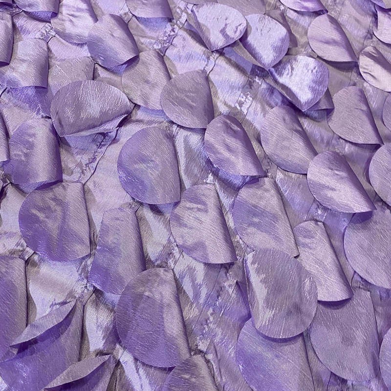 Funzie (Circle Hanging) Taffeta Wholesale Fabric in Lilac