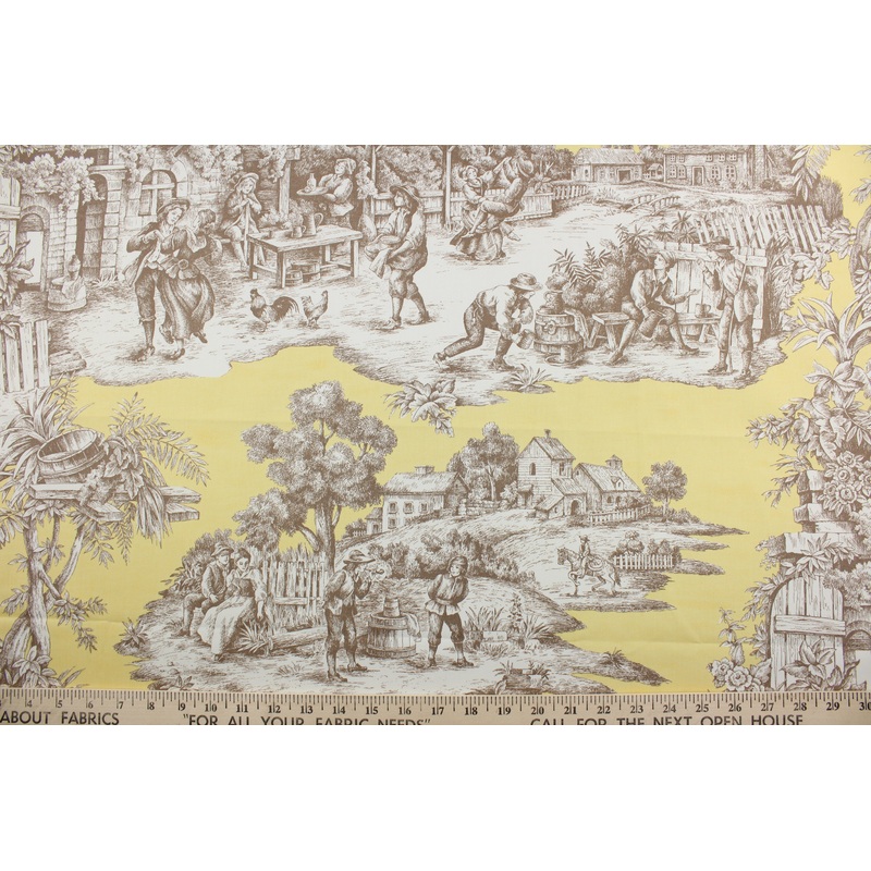 Robert Allen Pastoral Scene in Yellow