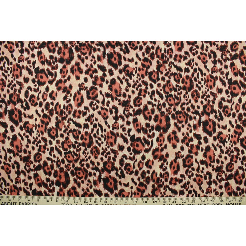 Safari Cotton Fabric in Brown