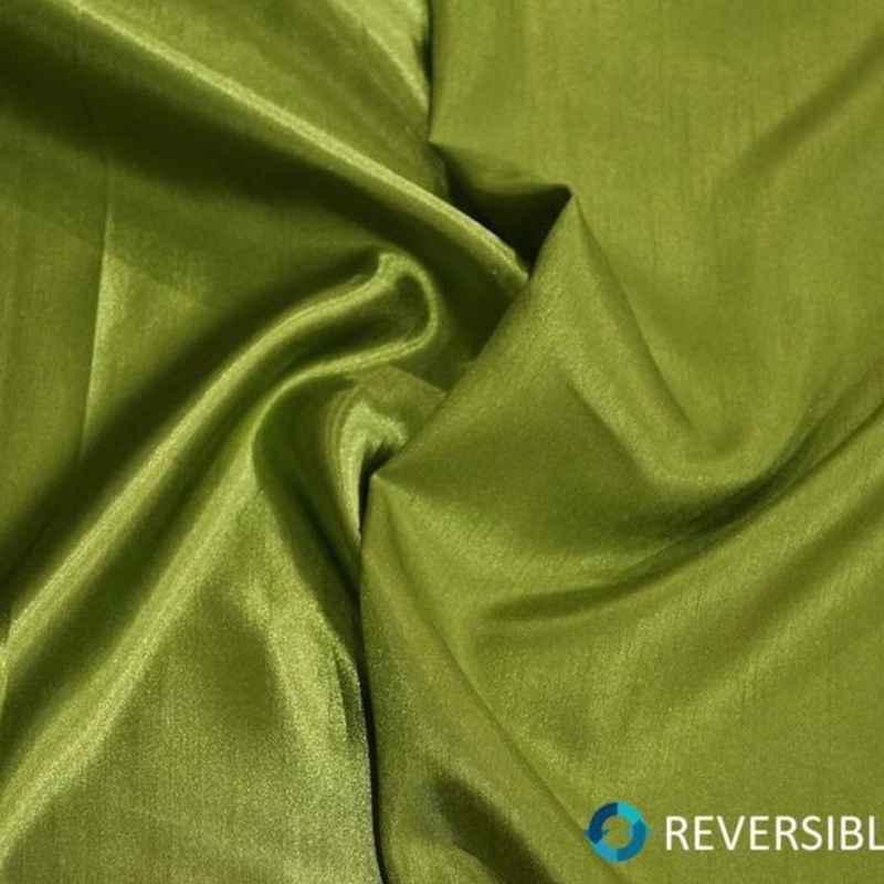 Shantung Satin (Reversible) Wholesale Fabric in Willow Green