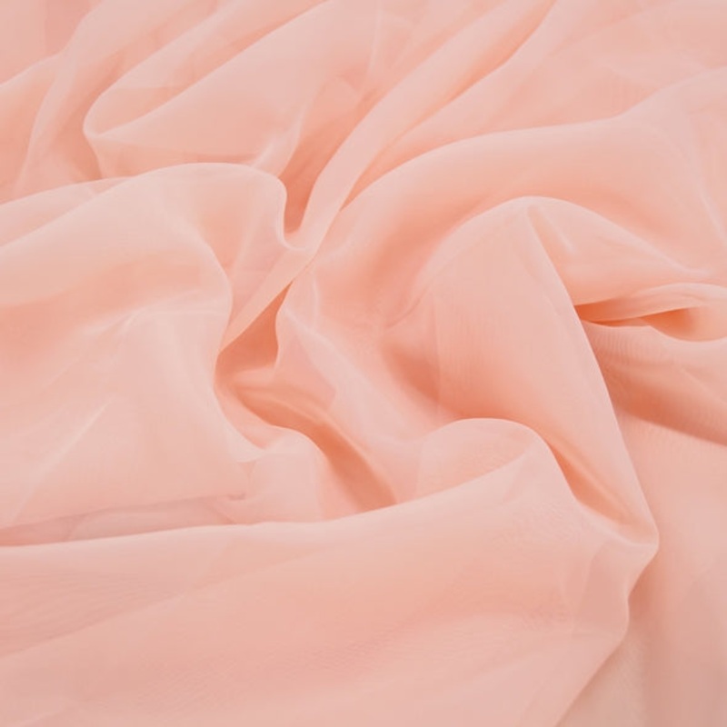 Voile Wholesale Fabric in Peach 4122