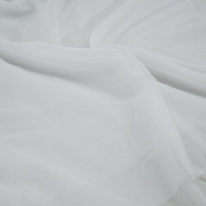 Voile Wholesale Fabric in White