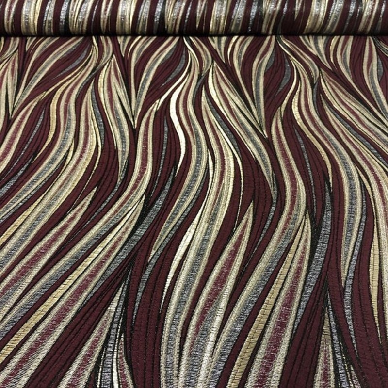 Allure Jacquard Wholesale Fabric in Burgundy