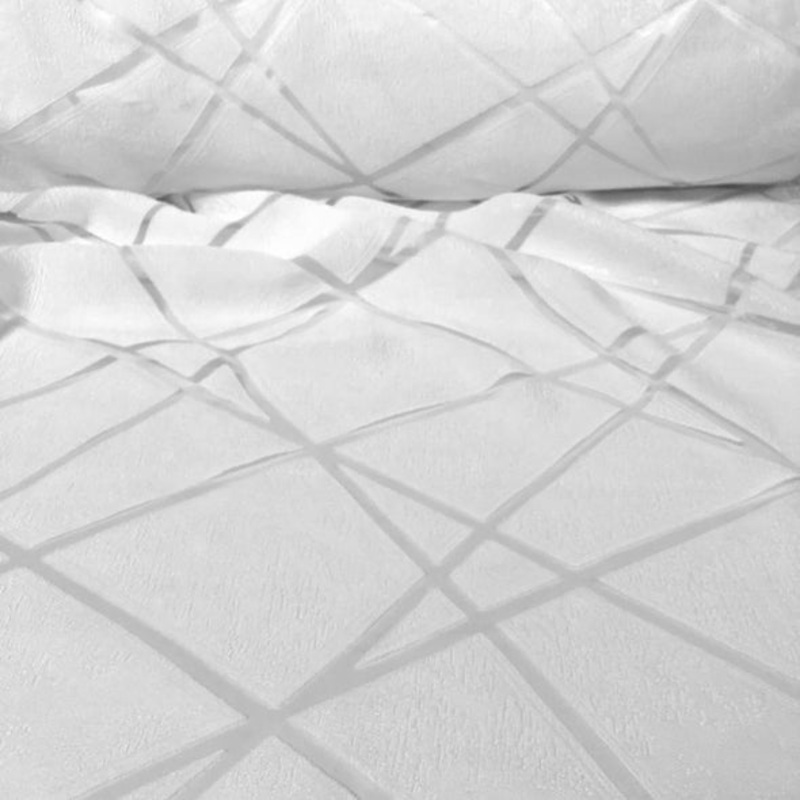 Atlas Sheer Wholesale Fabric in White