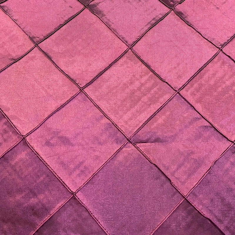 4" Pintuck Taffeta Wholesale Fabric in Eggplant 006