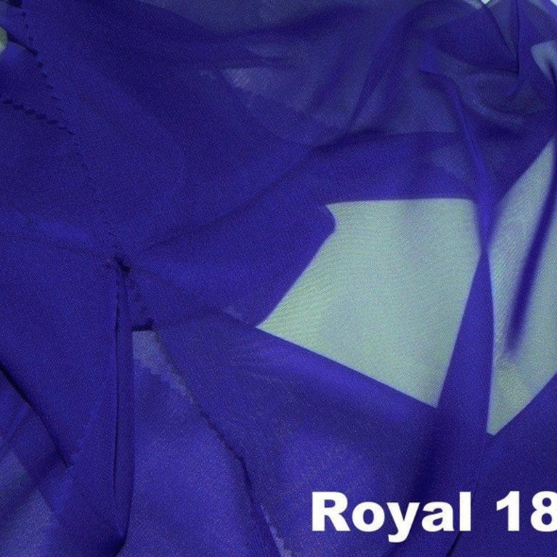 Chiffon Wholesale Fabric in Royal 1840