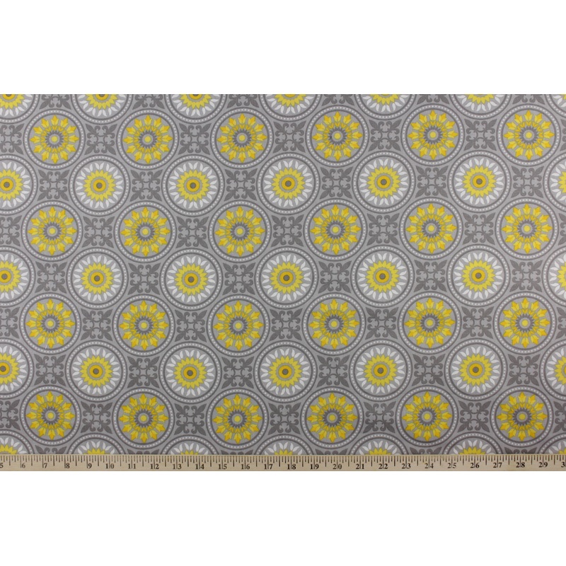 Emma & Mila Mosaic in Grey for Camelot Fabrics