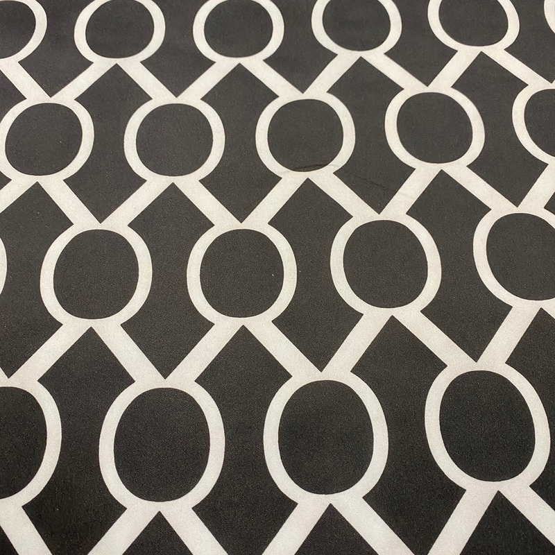 Halo Print (Lamour) Wholesale Fabric in Black and White