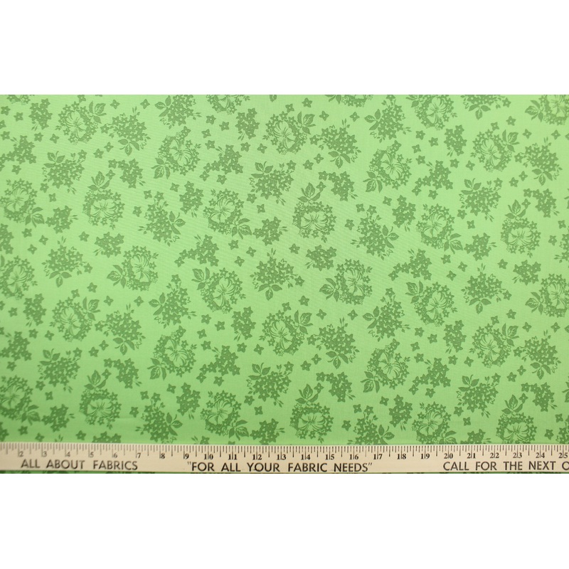 Pennie Rose Fabrics in May Belle Tone On Tone  in Green  C7652