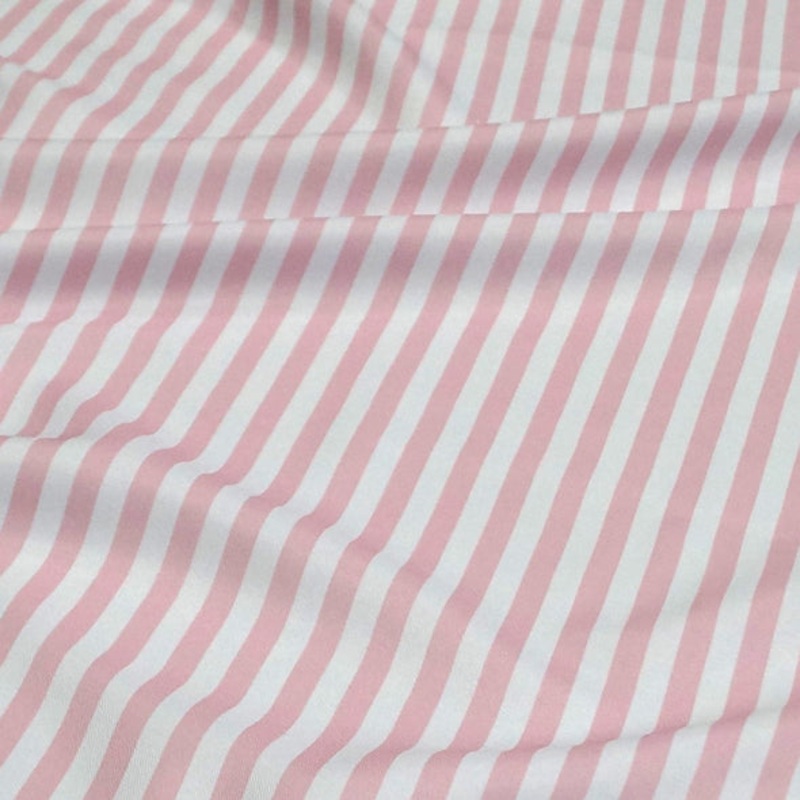 Seersucker (Poly Print) Wholesale Fabric in Pink
