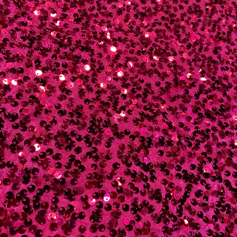 Taffeta Sequins Wholesale Fabric in Fuchsia