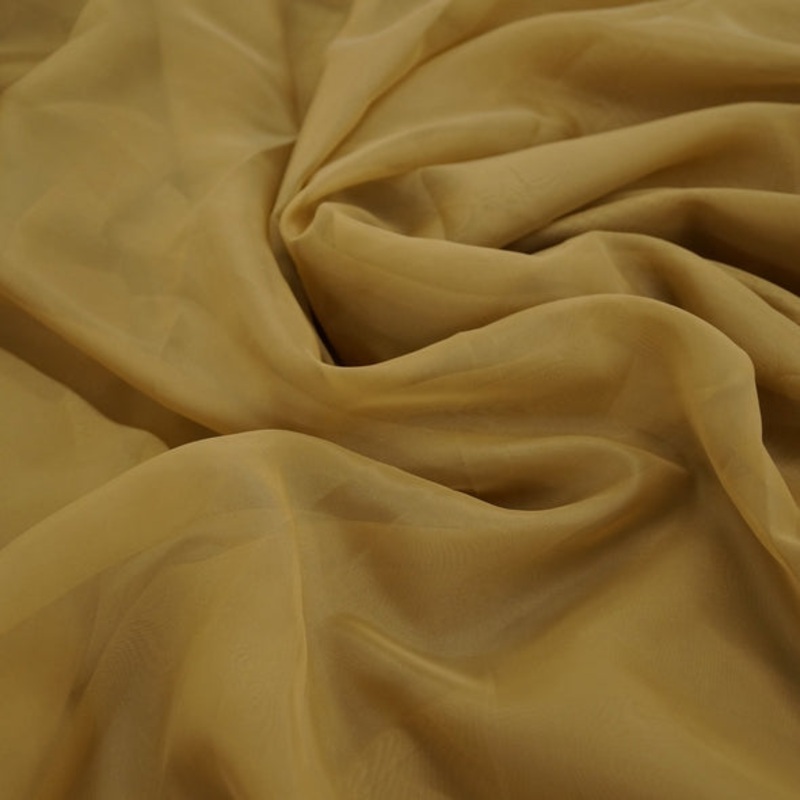 Voile Wholesale Fabric in Dk Gold 1325