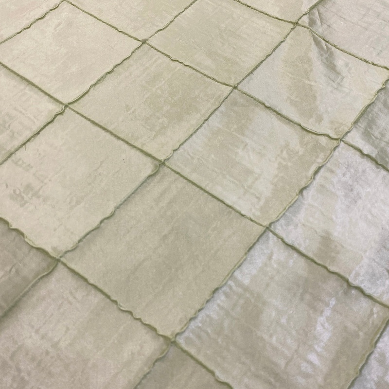 4" Pintuck Taffeta Wholesale Fabric in Light Sage 090
