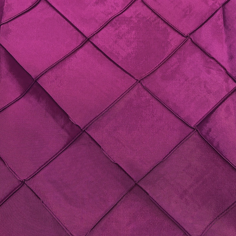 4" Pintuck Taffeta Wholesale Fabric in Sangria 046