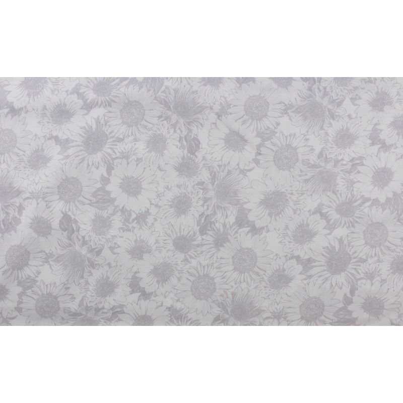 Benartex 108" Wide Quilt Back Sunflower Whispers Fabrics in White