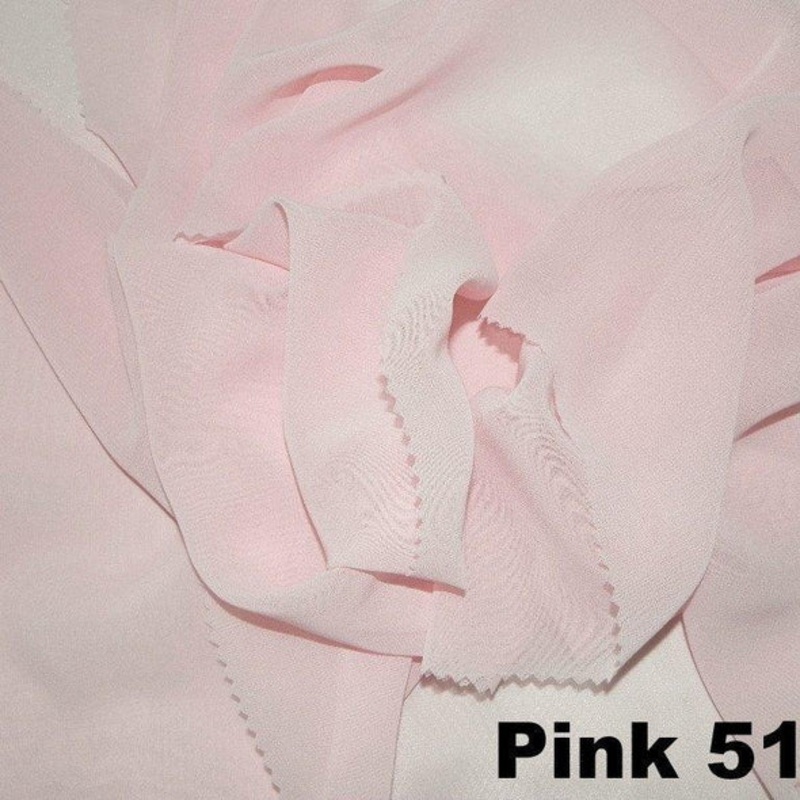 Chiffon Wholesale Fabric in Pink 5154