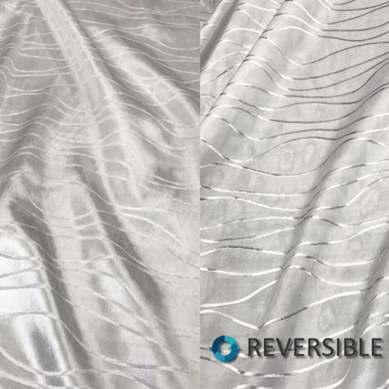 Karawave Jacquard (Reversible) Wholesale Fabric in White