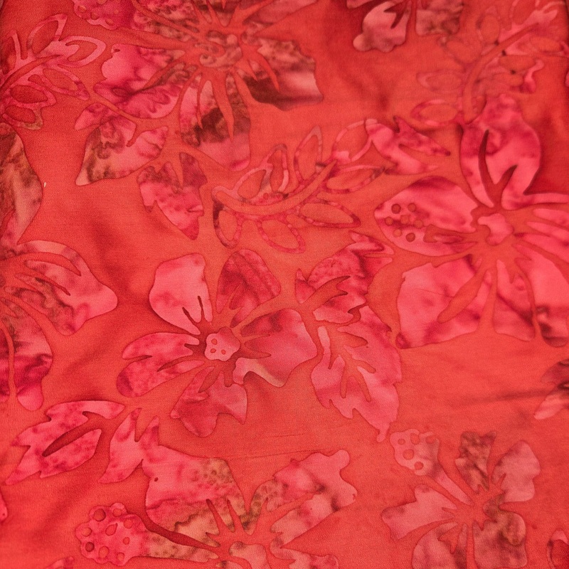 Timeless Treasures Floral Quilting Fabric in Red