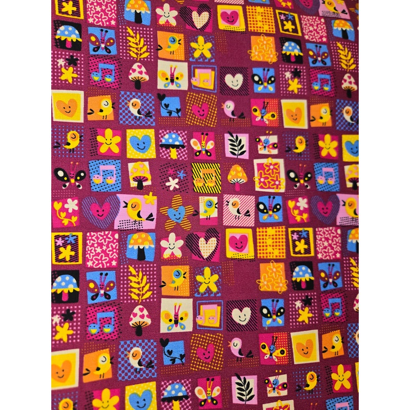 Emma & Mila Tiny Designs in Multi for Camelot Fabric